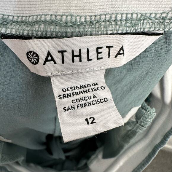 Athleta Womens Trekkie Straight Crop in Minimalist Grey Pant Size 12 - Picture 4 of 9
